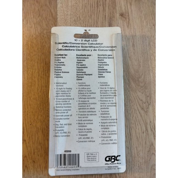 Vintage Ibico 099 99 Calculator Brand New In Package Scientific/ Conversion Calc - Picture 4 of 5